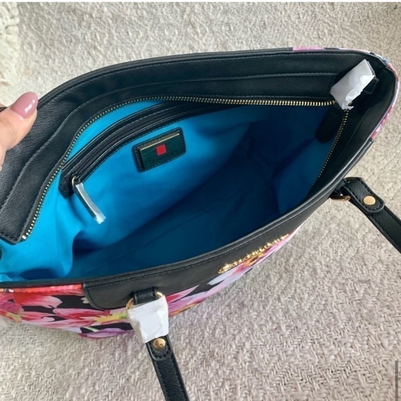 BRACCIALINI NWT & Dust Bag Floral Alessandra Pink Large Tote Bag - Picture 13 of 16